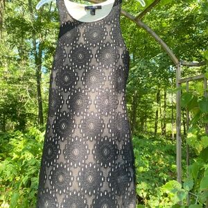 Forever21 Black Eylet Lace Dress = S